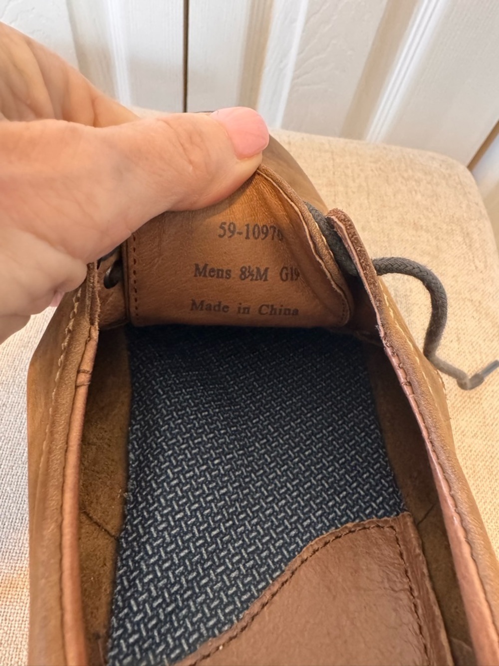 Men's Johnson & Murphy Leather Casual Brown Lace-Up Shoes Size 8.5 - Picture 9 of 10